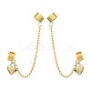 Brass Cuff Earrings EJEW-JE05407-01-1