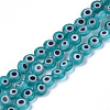 Handmade Evil Eye Lampwork Beads Strands LAMP-S191-02A-06-2