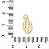 Religion Brass Pendants KK-P345-53G-04-3