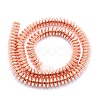 Electroplate Non-magnetic Synthetic Hematite Beads Strands G-L485-05B-RG-3