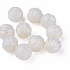 Spray Painted Acrylic Beads MACR-T037-01G-2