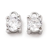 Brass Micro Pave Cubic Zirconia Pendants KK-D382-04P-01-1