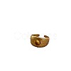 Zinc Alloy with Natural Tiger Eye Finger Rings FS-WG365DD-03-2