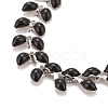 Enamel Wheat Link Chains Bracelet BJEW-P271-02P-3