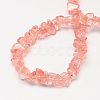 Cherry Quartz Glass Beads Strands X-G-R192-12-2