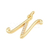 Brass Micro Pave Clear Cubic Zirconia Pendants CU-CBA7939-01N-G-2