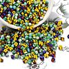 6/0 Opaque Colours Seep Glass Beads X-SEED-M006-M-1