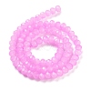 Baking Paint Imitation Jade Glass Bead Strands DGLA-A034-J6MM-A49-2