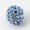 Alloy Rhinestone Beads RB-A034-10mm-S-2