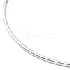 Non-Tarnish Screw End Ball 304 Stainless Steel Wire Bangle BJEW-F435-01P-2