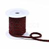 Braided Cowhide Leather Cord NWIR-N005-01A-3mm-4