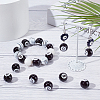 60pcs Opaque Acrylic Beads OACR-SP0001-12-4