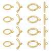 10Pcs 2 Styles Brass Toggle Clasps FIND-TA0008-44B-2