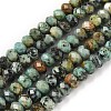 Natural African Turquoise(Jasper) Bead Strands G-D344-A08-3