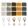 300Pcs 5 Colors Zinc Alloy Lobster Claw Clasps FIND-FH0016-49-1