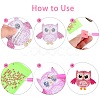 Owl DIY Diamond Painting Keychain Sets DIY-WH0163-82-3