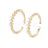 Brass Micro Pave Clear Cubic Zirconia Cuff Rings X-RJEW-F101-03G-3