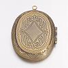 Brass Locket Pendants KK-M041-04AB-NF-2