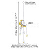 Moon & Star Alloy Hanging Ornaments HJEW-TADJ0022-4