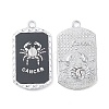 Alloy Twelve Constellations Series Big Pendants PALLOY-O107-01P-01-2