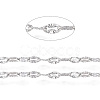 Non-Tarnish 304 Stainless Steel Textured Cable Chains CHS-D004-02P-1