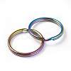 Ion Plating(IP) 304 Stainless Steel Split Key Rings STAS-L216-10A-2