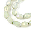 Anti-Tarnish Electroplate Glass Beads Strands GLAA-T025-13A-04-3
