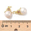 Natural Pearl Pendants PEAR-M012-02G-3