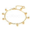 304 Stainless Steel Charm Bracelets BJEW-D458-02G-5