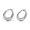 Tarnish Resistant Ring 304 Stainless Steel Hoop Earrings EJEW-O032-02P-1