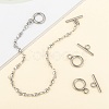 Tarnish Resistant 304 Stainless Steel Toggle Clasps X-STAS-F114-04P-B-5