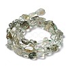 Natural Green Rutilated Quartz Beads Strands G-I351-A09-3