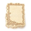 Geometric Flower Frame Brass Stamp Heads AJEW-H149-01G-06-2