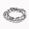 PVD Vacuum Plating Non-magnetic Synthetic Hematite Beads Strands G-I276-10A-3