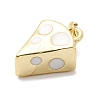 Brass Enamel Charms KK-P338-20G-03-2