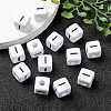 Letter Acrylic European Large Hole Beads OPDL-R050-10mm-I-7