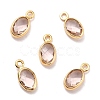 Eco-Friendly Brass with Glass Pendants KK-K268-01W-1