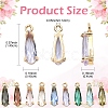 20Pcs Faceted Glass Pendants GLAA-YW0005-01-3