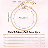 10Pcs 5 Colors Brass European Style Bracelet Making MAK-SC0001-10-2