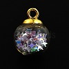 Transparent Glass Globe Pendants FIND-WH0146-35A-3