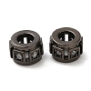 Rack Plating Brass Cubic Zirconia Beads KK-Z033-24B-1