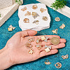 24Pcs 6 Styles Alloy Crystal Rhinestone Pendants FIND-TA0006-20LG-7