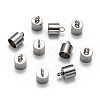 Tarnish Resistant 304 Stainless Steel Cord Ends X-STAS-E020-8-2