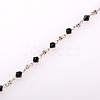 Handmade Bicone Glass Beads Chains for Necklaces Bracelets Making AJEW-JB00061-03-1