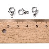 Tarnish Resistant 304 Stainless Steel Lobster Claw Clasps Hand Polished STAS-M262-01-12mm-4
