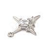 Brass Micro Pave Cubic Zirconia Pendants X-KK-Q772-04P-3