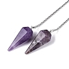 Natural Amethyst Dowsing Pendulum Pendants AJEW-N005-01A-2