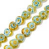 Handmade Millefiori Lampwork Beads Strands LAMP-G166-15J-2