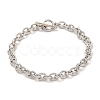 Twist Brass Cable Chain Bracelets for Women BJEW-G703-05P-1