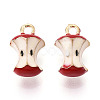 Fruit Alloy Enamel Charms X-ENAM-N062-06D-1